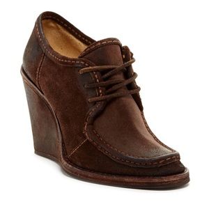 Frye Carolina wedge lace up bootie
